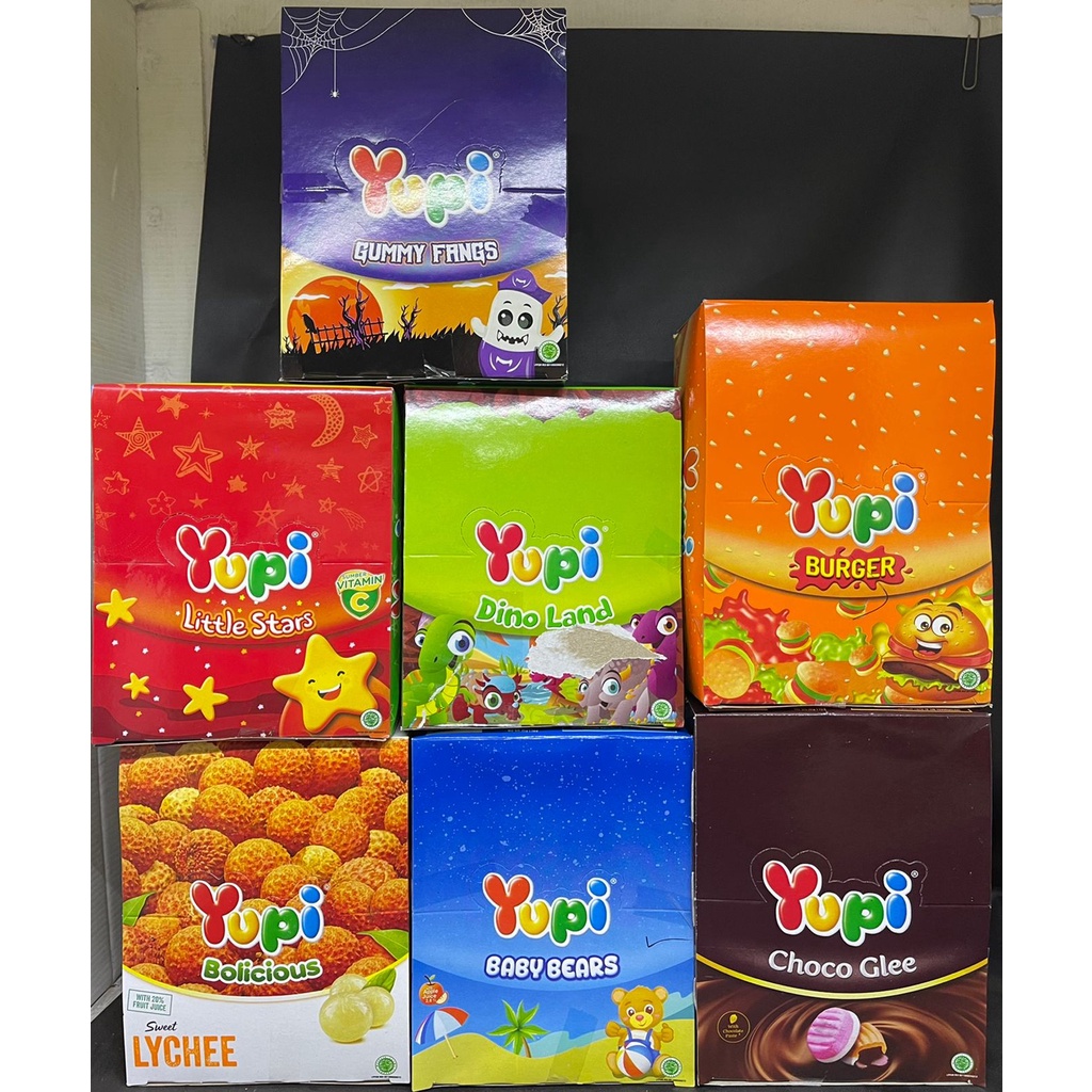 YUPI ANEKA VARIAN RASA// PERMEN GUMMY// PER BOX