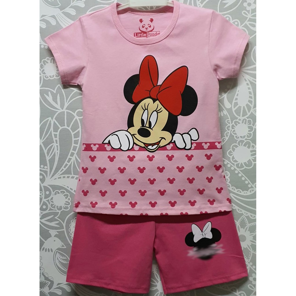 Setelan Anak Perempuan Minnie Mouse 1-10 Murah | Set Anak Perempuan Murah-LittlePink