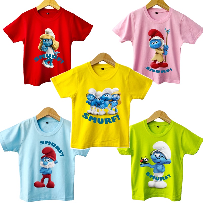 Baju Kaos anak SMURF