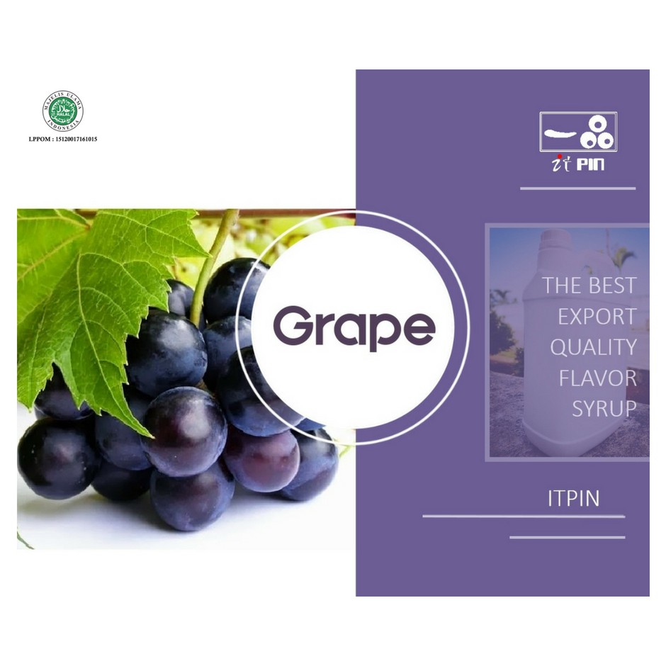 Champagne Grape Syrup / Sirup Anggur @7kg