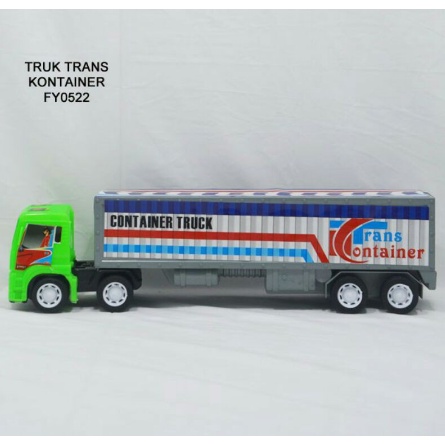 Mainan Truk Trans Kontainer Peti Kemas Mobil Trailer Ekspedisi Mainan