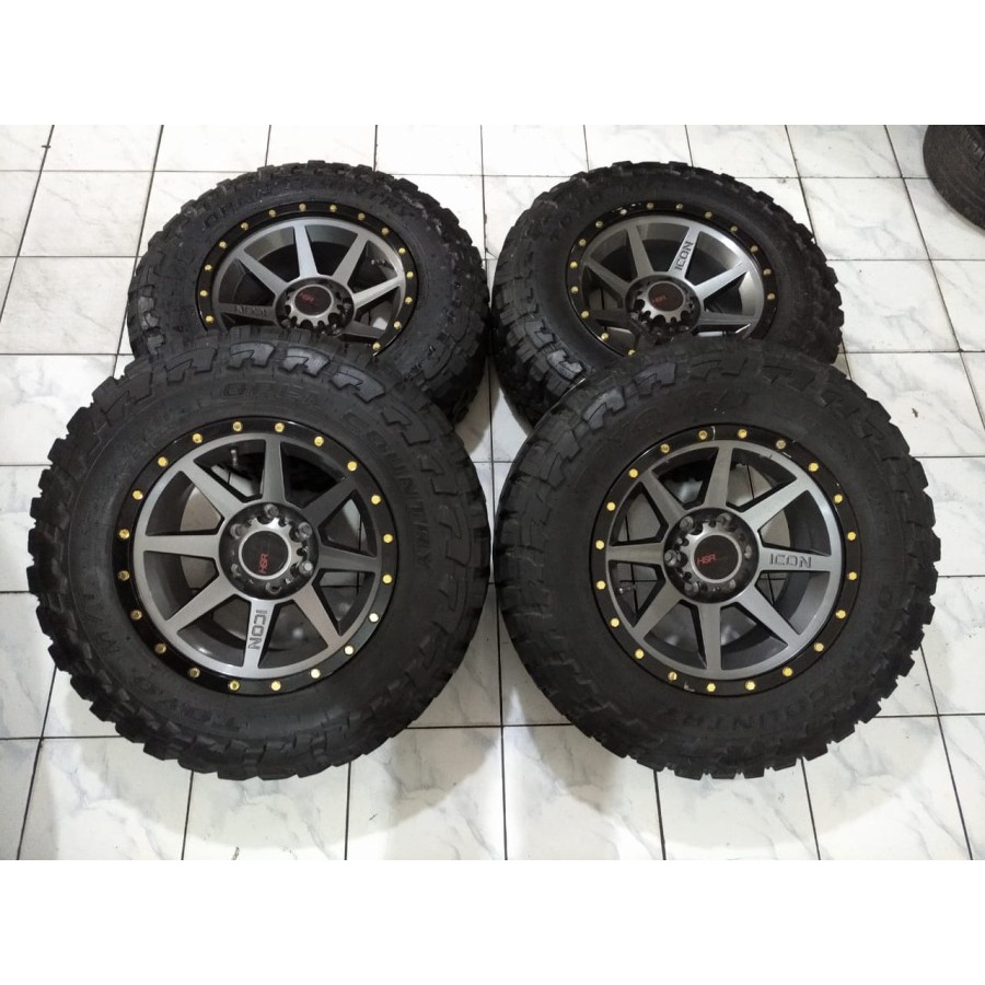 Velg Bekas FLINT HSR Wheel Ring 17X9 Lubang 6X139,7 Plus BAN 265 70 R17