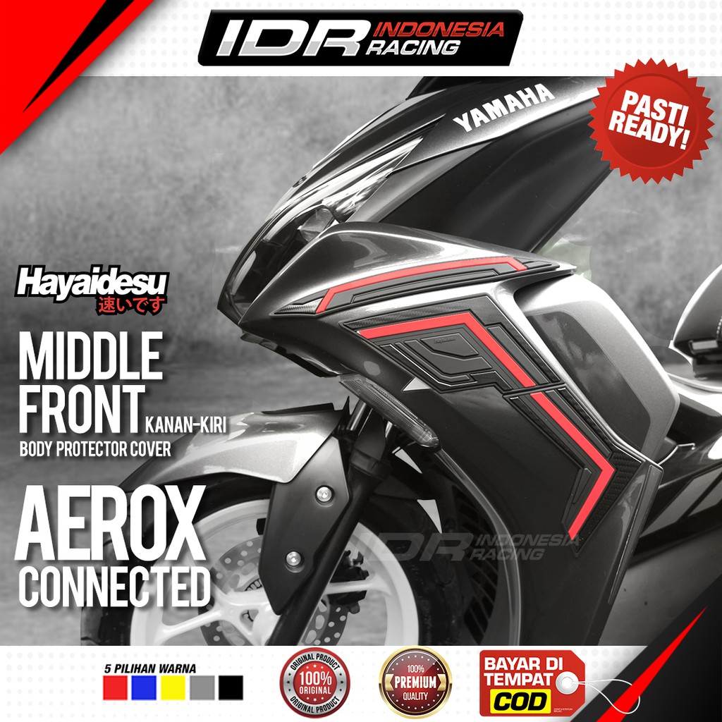 Hayaidesu AEROX Connected Middle Front Cover Body Protector Aksesoris Yamaha