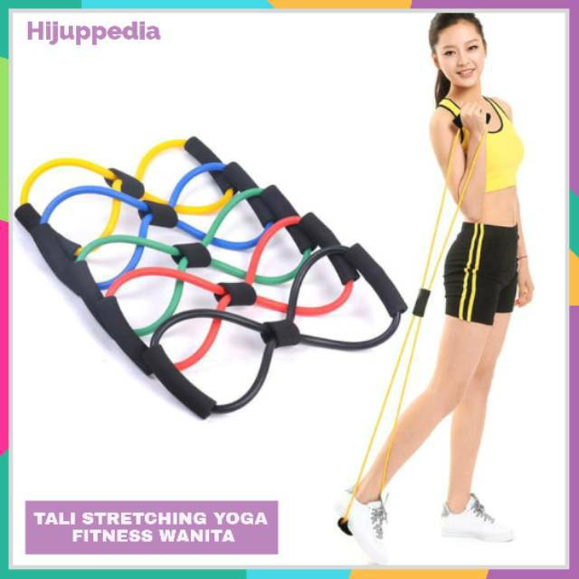 Resistance Band Arms Tali Stretching Yoga Fitness Wanita Exercises Gym Termurah