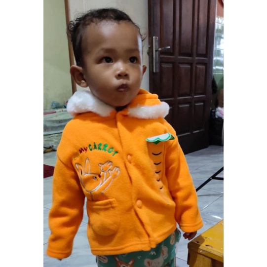 jaket bayi jaket balita jaket anak romper anak balita bludru hangat