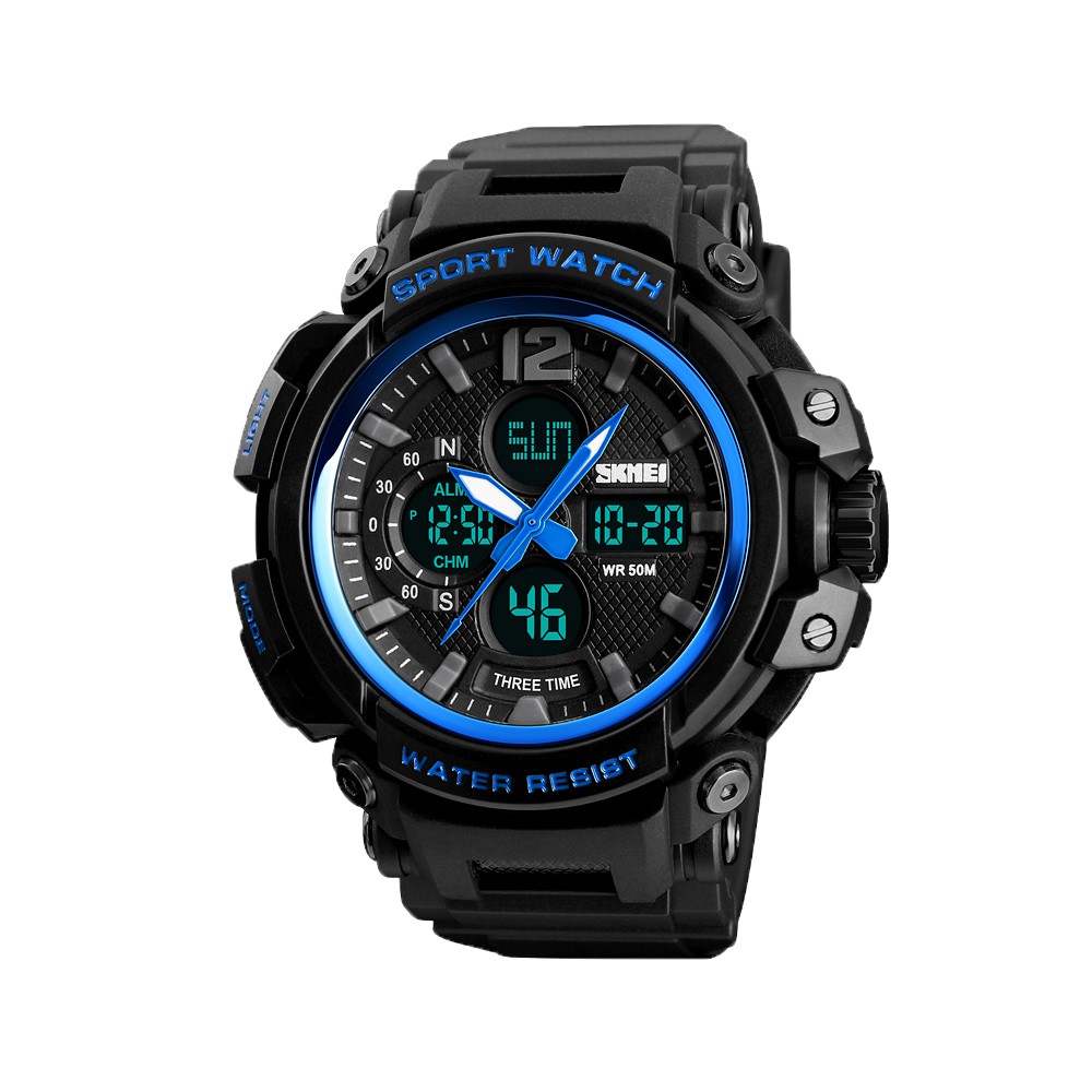 Jam Tangan Pria Digital Analog Skmei 1343 Blue Water Jam Tangan Pria Digital Analog Skmei 1343 Blue Water