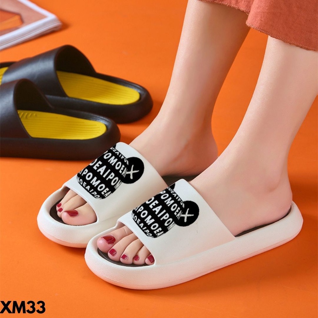 SANDAL WANITA DAN PRIA SANDAL RUMAH SIMPLE PRAKTIS SUPER NYAMAN BAHAN RUBBER ANTI SLIP M33