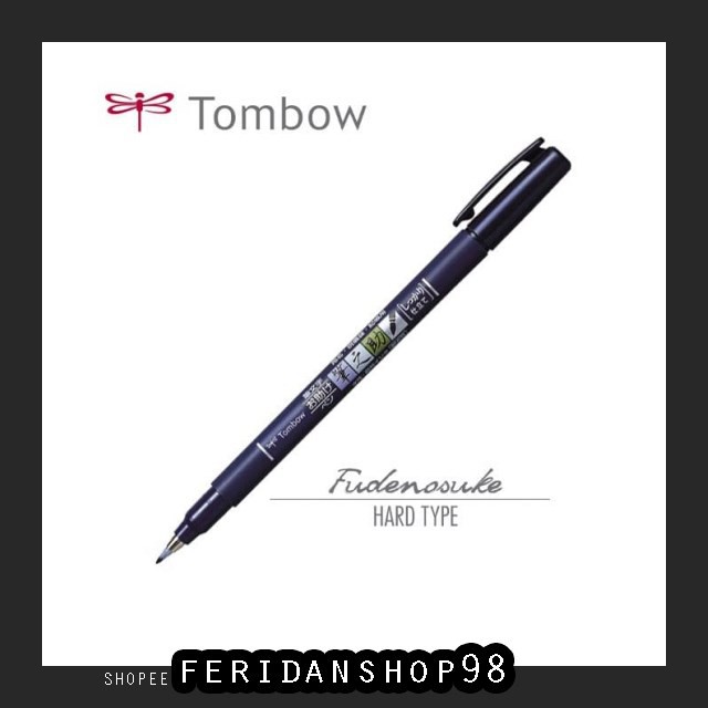 

BT371 TOMBOW FUDENOSUKE BRUSH BEST PEN HARD TYPE BLACK BY FERIDANSHOP98