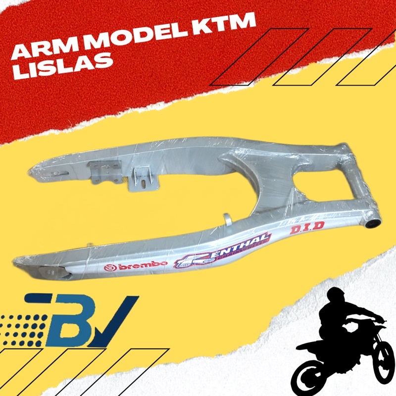 SWING ARM  PNP KLX 150L , CRF 150 , VIXION , SCORPIO / ARM MODEL KTM LISLAS PANJANG 66 CM