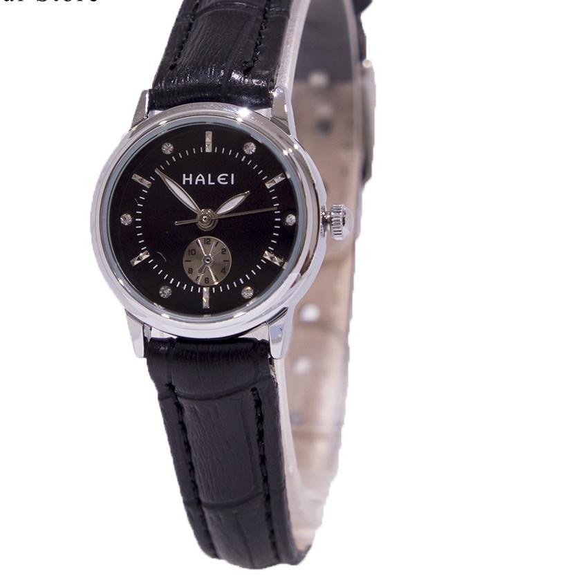 Akhir Bulan✔️Halei Jam Tangan Wanita Haleiwatch Original Tali Kulit 436 L Ukuran Kecil Tahan Air Ber