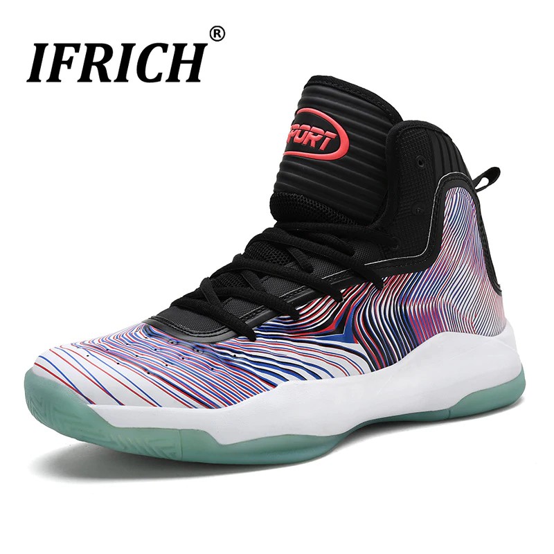 Sepatu basket laki-laki Boys Non Slip Shoes Basketball High Top Sneakers Comfortable Basket Shoes