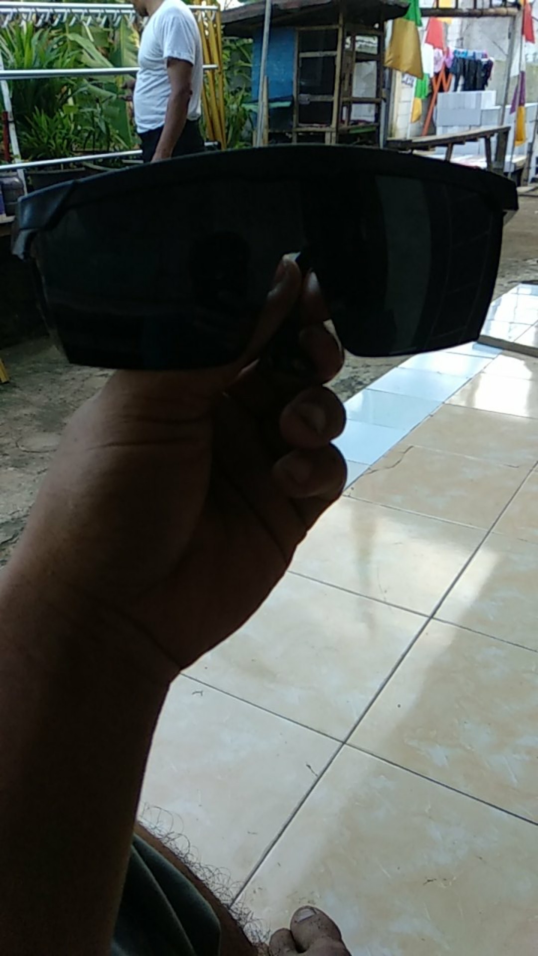 Kacamata Gerinda Safety Hitam Pekat / Kacamata Gerinda Hitam Pekat