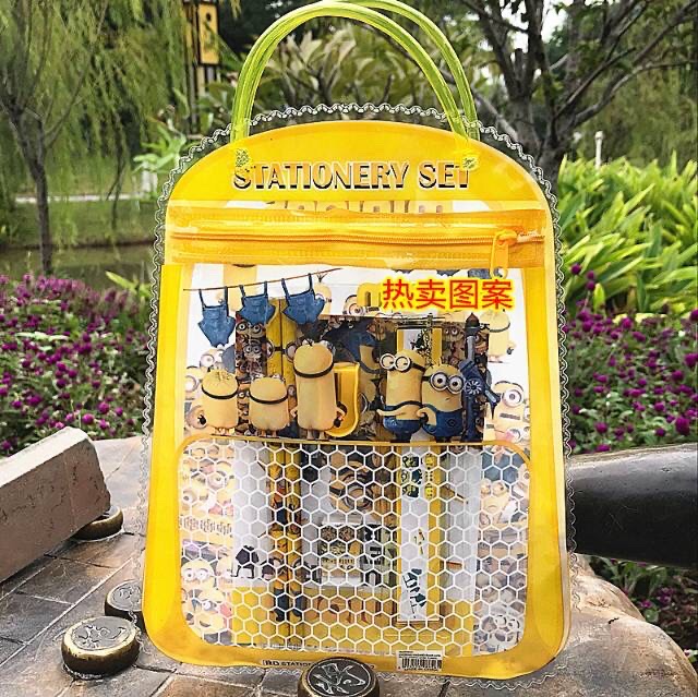 BOSJKT183 Set Alat Tulis 7 in 1 / Tas Souvenir / Bingkisan Ulang Tahun Anak