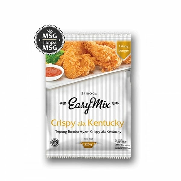 

MURAH TEPUNG BUMBU SRIBOGA EASYMIX CRISPY ALA KENTUCKY 220 GR