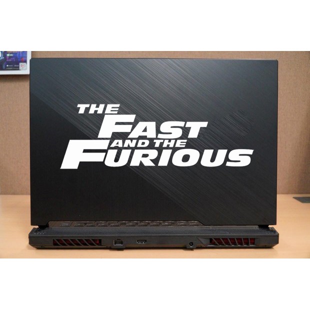 

stiker laptop the fast and the furious custom cutting stiker murah