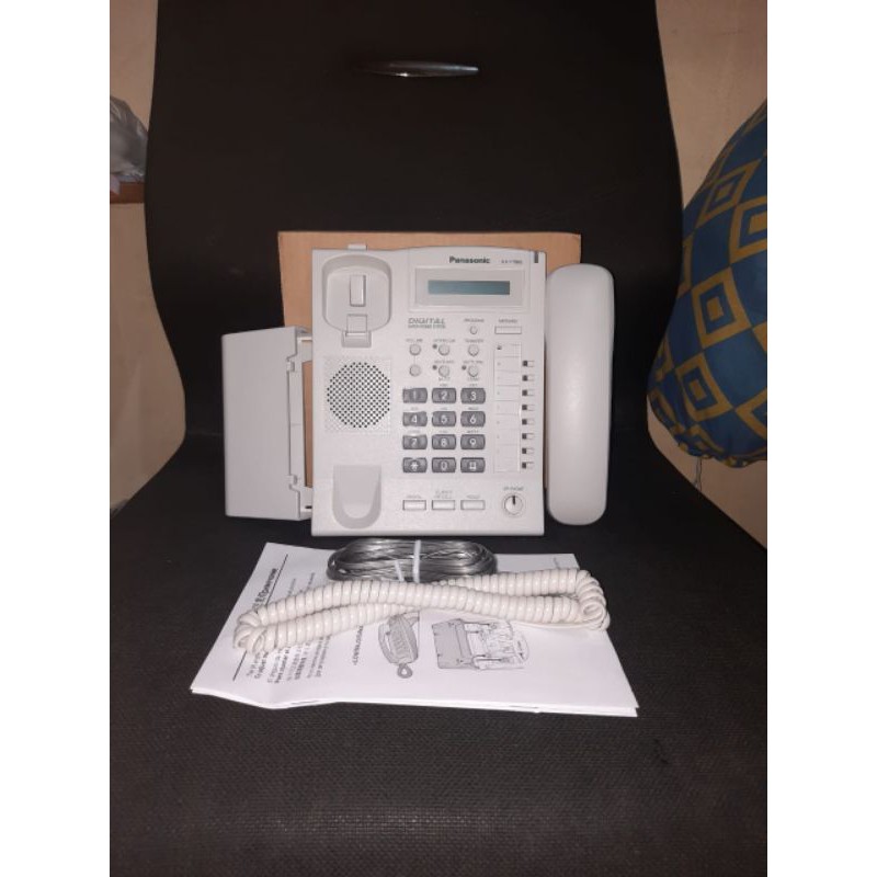 PESAWAT TELEPON PANASONIC KX - T7665 NEW telepon rumah kantor - white - putih