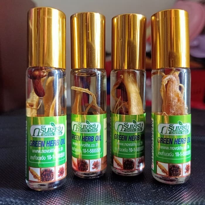 Minyak Angin Herbal Green Herb OIL | Rempah ASLI | Original Thailand