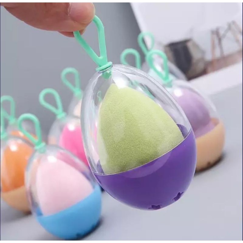 Spons + Holder Telur Beauty Blender 2 in 1 / Spons Holder Set