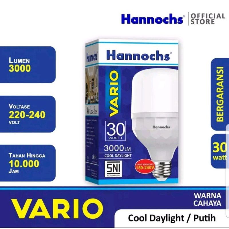 Hannochs Lampu Bohlam LED Vario 30 Watt / Hannochs Led Vario 30W