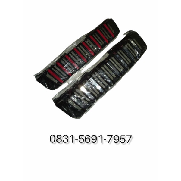 Grill Custom Penutup masker Bumper mobil Isuzu D-Max tahun 2012 2013 2014 2015 2016 model apolo Prad