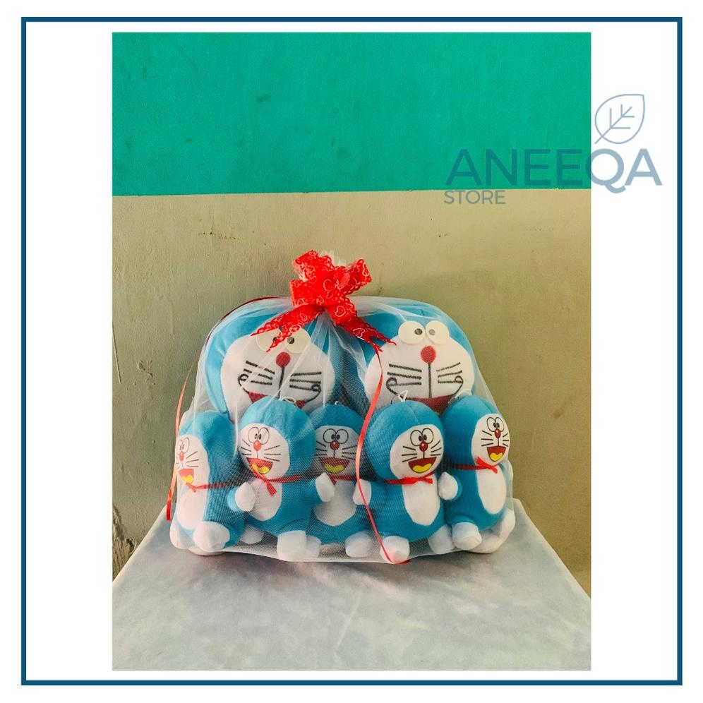 HAMPERS BONEKA DORAEMON BERANAK MURAH PAKET ISI 7 (2 Besar, 5 Kecil)
