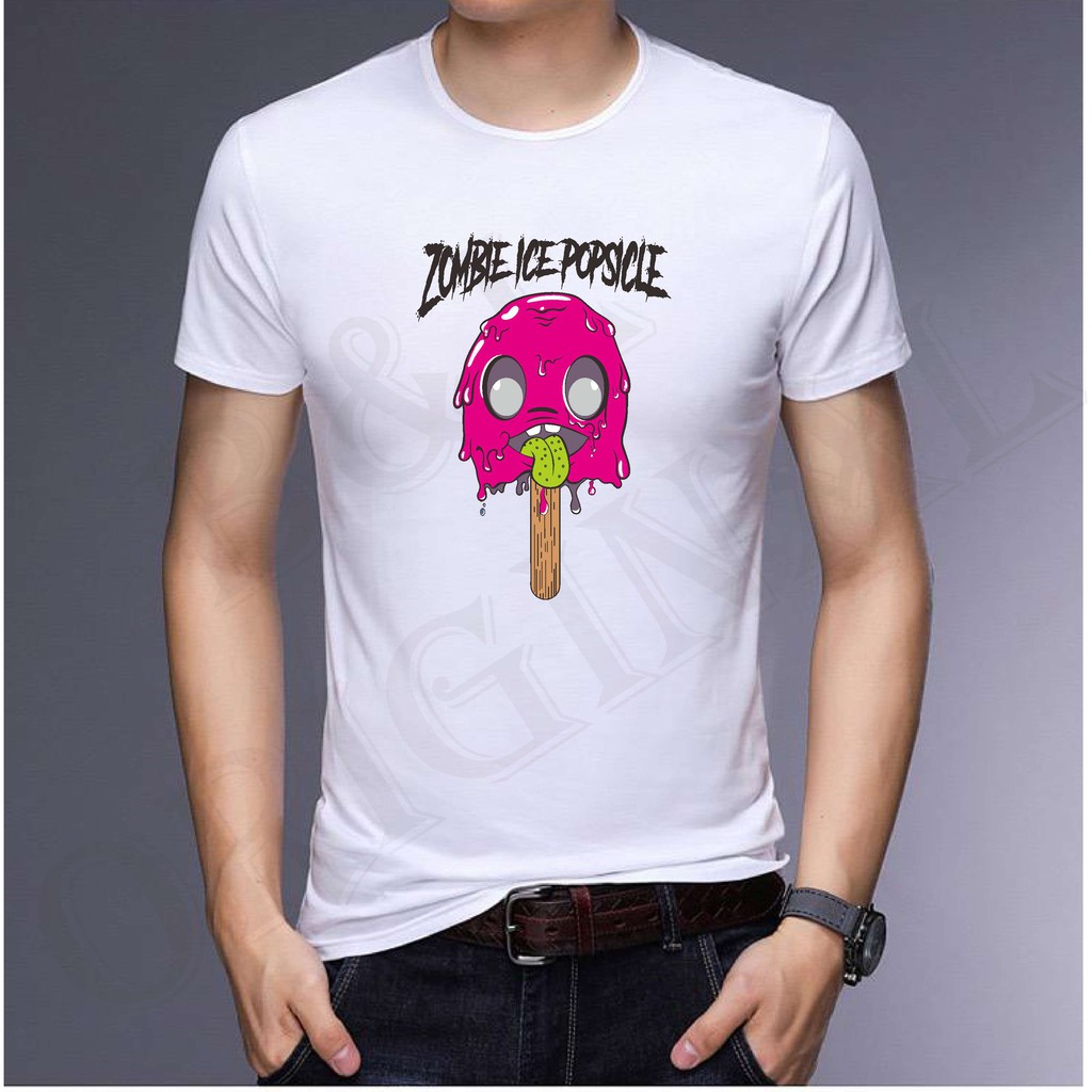 BS//TERLARIS//BAJU KAOS ZOMBIE ICE TANGAN PENDEK PRIA DAN WANITA//GOOD QUALITY