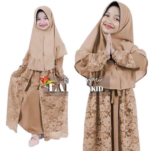 Laila kids / Gamis brukat anak 13 tahun terbaru 2021