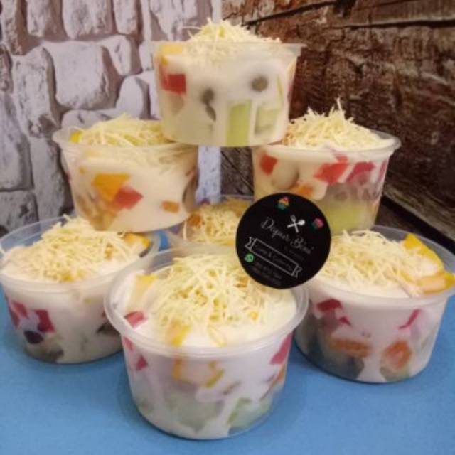 salad buah /salad buah creamy /silky pudding /asinan mangga