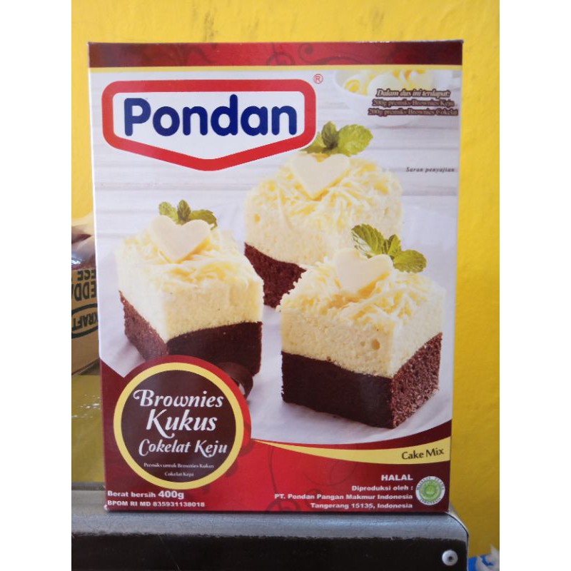 

Pondan Premiks Brownies Kukus/Brownies Kukus Cokelat Keju - 400gr