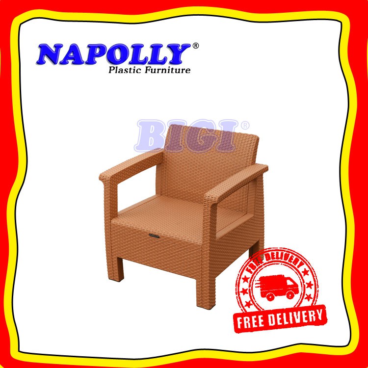 BIG SALE SOFA PLASTIK ROTAN SINTETIS 1 SAMPAI 3 DUDUKAN NAPOLLY SOFTAN 181