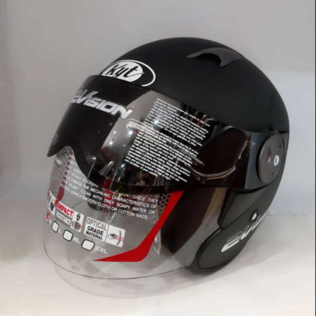 Helm Kyt 2visoin Hitam Doff