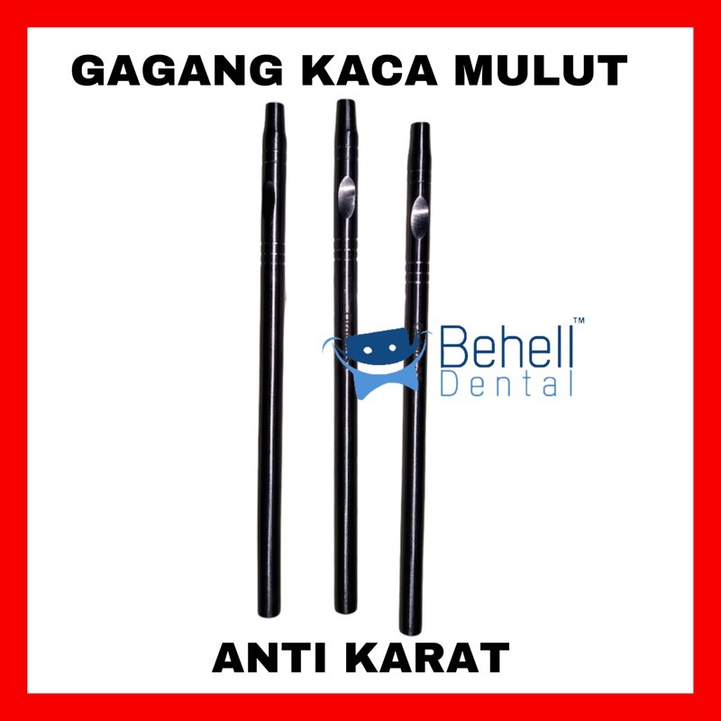 GAGANG KACA MULUT GIGI ANTI KARAT DENTAL MIRROR STAINLESS STEEL AUTOCLAVE