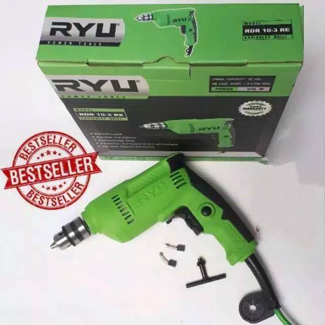 Mesin Bor RYU 10mm RDR 10-3 RE Bolak Balik