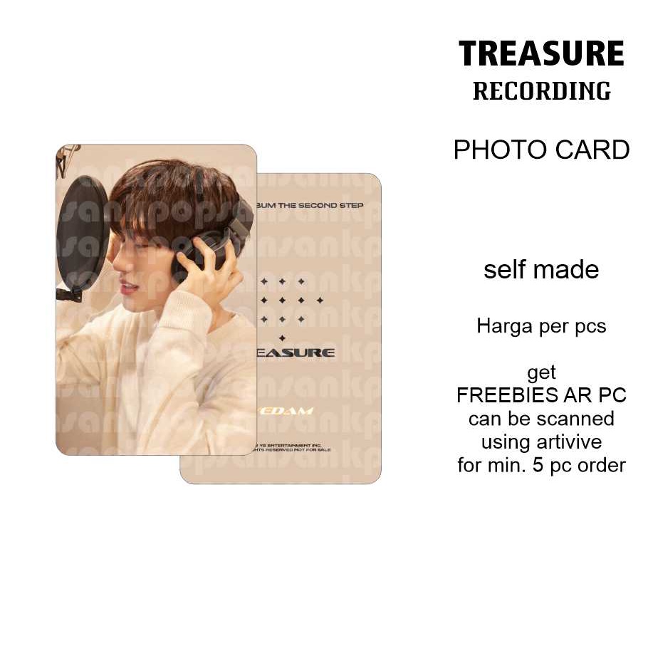 photocard treasure versi recording unofficial