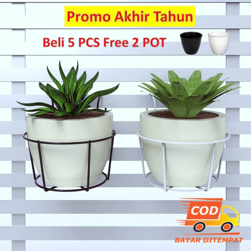 Rak Bunga Pot Bunga Tanaman Besi Kawat Gantung Pagar Rak Bunga Pot Bunga Tanaman Besi Kawat Gantung Pagar