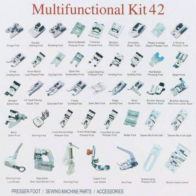 Sepatu Set 42 Pcs Set Mesin Jahit Portable Multifungsi peralatan jahit - kerajinan tangan sewing-2