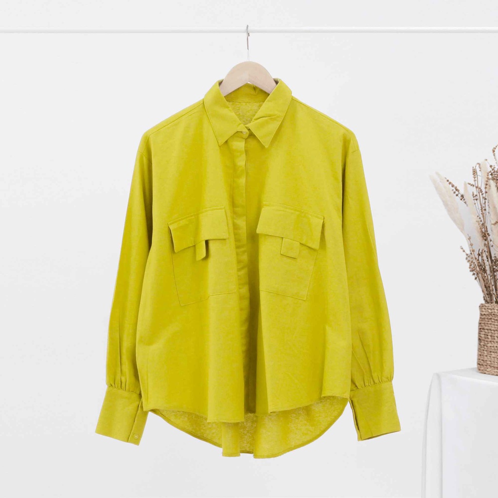 Kemeja Wanita Rami Livia-Lemon