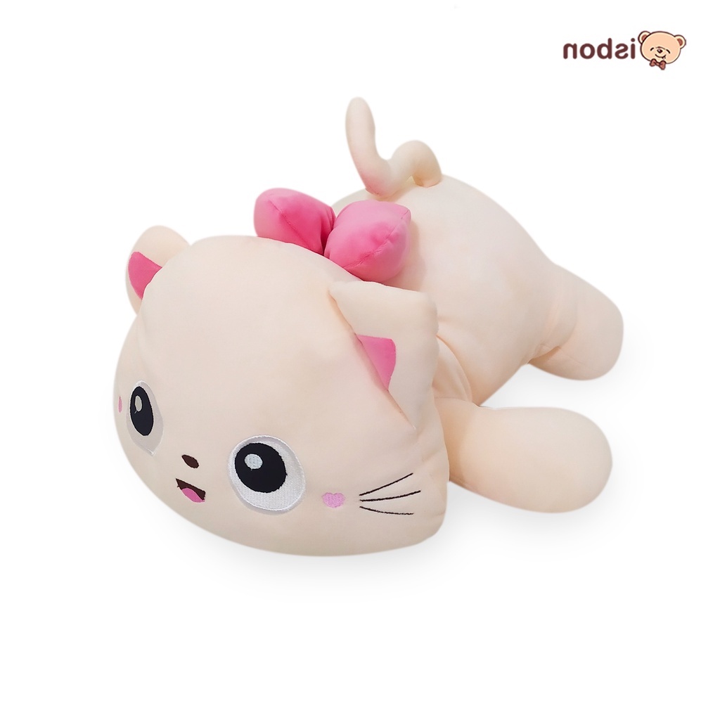 Boneka Kucing tidur poly Cat Peach Lucu Bahan Premium Cocok Untuk Hadiah Bahan Premium By Istana Boneka