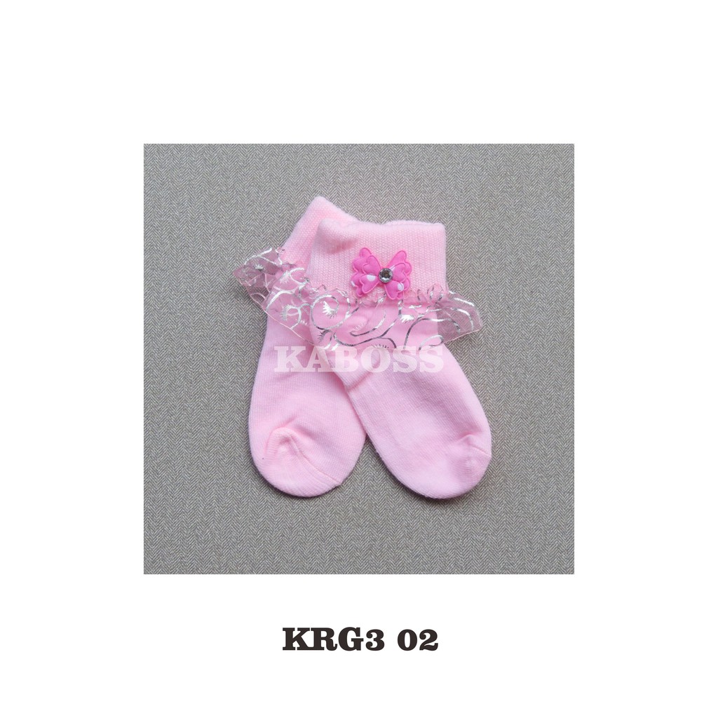 Kaboss Kaos Kaki Anak Renda Lucu untuk usia 2-3 Tahun