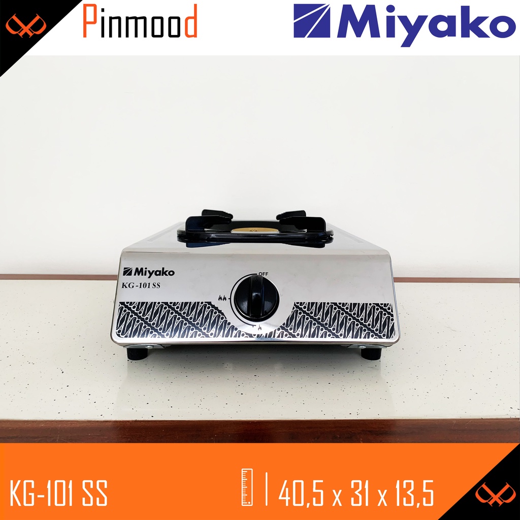 MIYAKO KOMPOR GAS KG-101 SS 1 TUNGKU MURAH STAINLESS STEEL