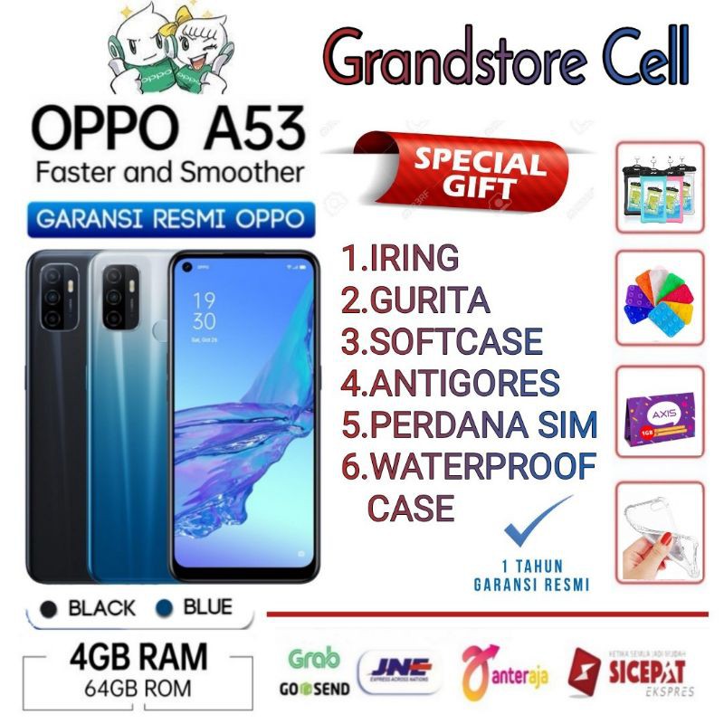 OPPO A53 RAM 4/64 GB GARANSI RESMI OPPO INDONESIA | Shopee