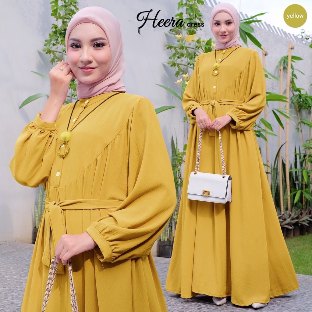 Gamis Cringkle Hera Dress / Gamis Polos / Fashion Muslim Wanita  / Gamis Kondangan