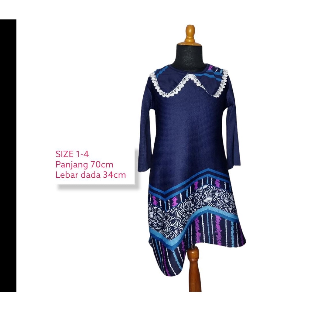 DRESS ANAK TURUN NAIK BAJU ANAK CEWEK FASHION TIKTOK VIRAL 1-4 TAHUN