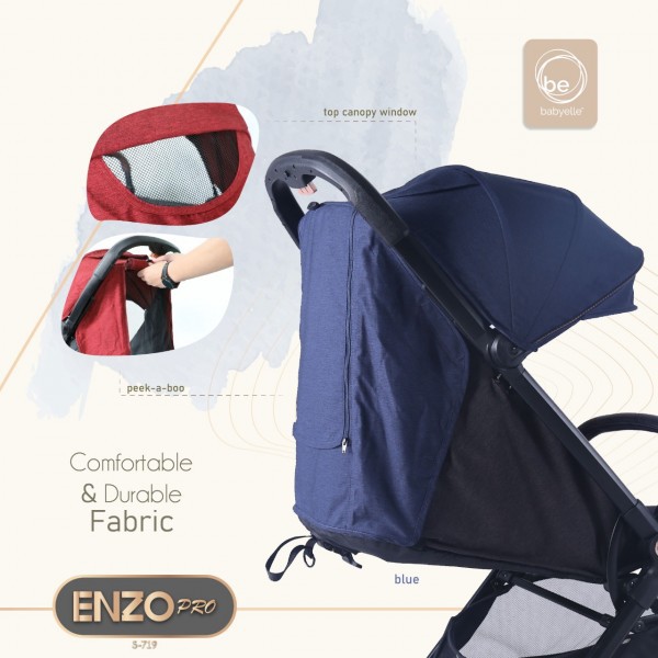 Babyelle ENZO PRO S 719 stroller travel automatic folding lipat ringkas kereta bayi baby elle s719