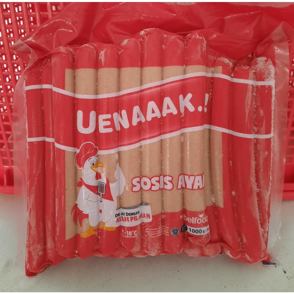 

Belfoods Uenaaak Sosis Ayam 950g 30 Pcs belfood