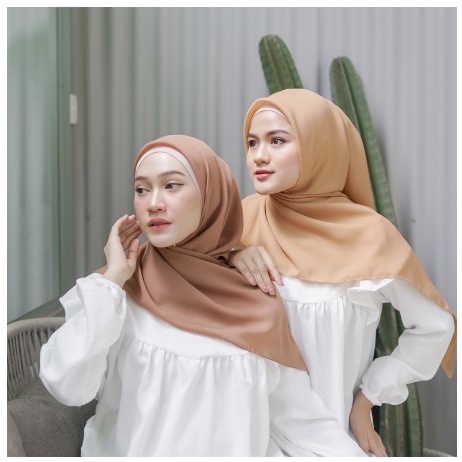 SUPER MURAH Kerudung Segiempat Polos BELLA SQUARE Hijab Pollycotton BellaSquare BISA COD PART 2