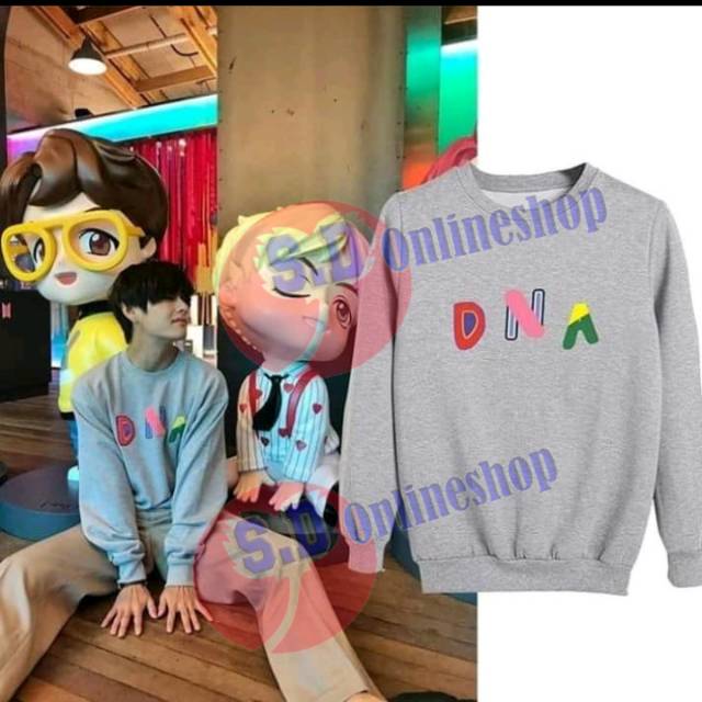 Sweater Basic BTS V Taehyung DNA Print  dtf