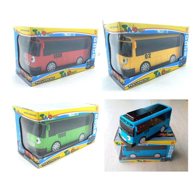 Mainan Mobil Mainan Bus Tayo Baterai Lampu