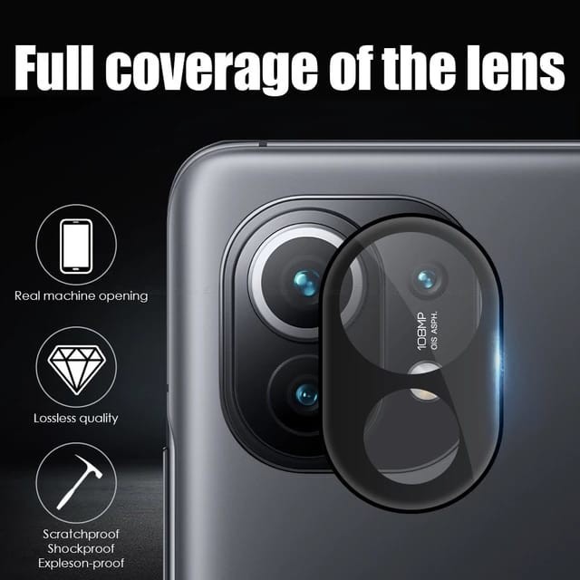 XIAOMI MI 11 / MI 11 LITE / MI 11 ULTRA PREMIUM FRAME CAMERA 3D ROUND EDGE KAMERA