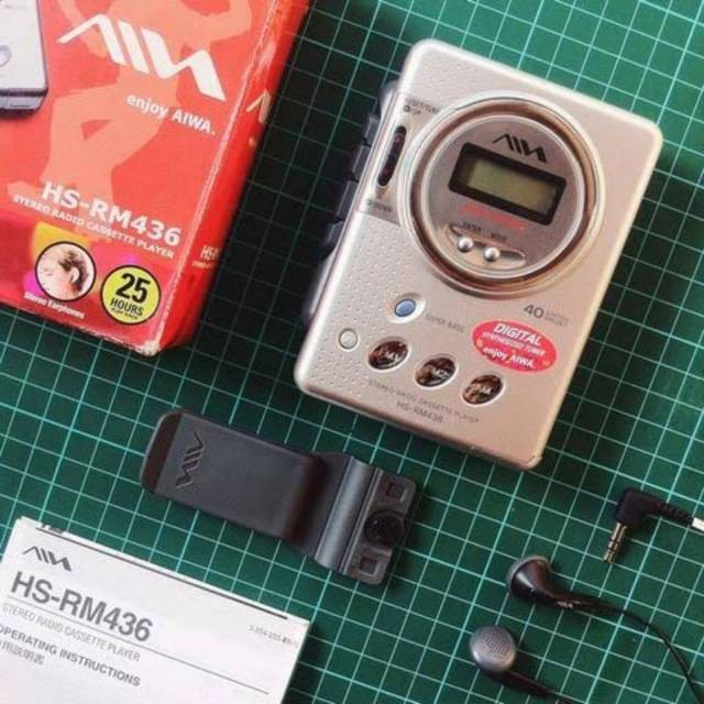[SUSE] VINTAGE WALKMAN AIWA HSRM436 HS RM 436 BARU STOK LAMA BUKAN BEKAS